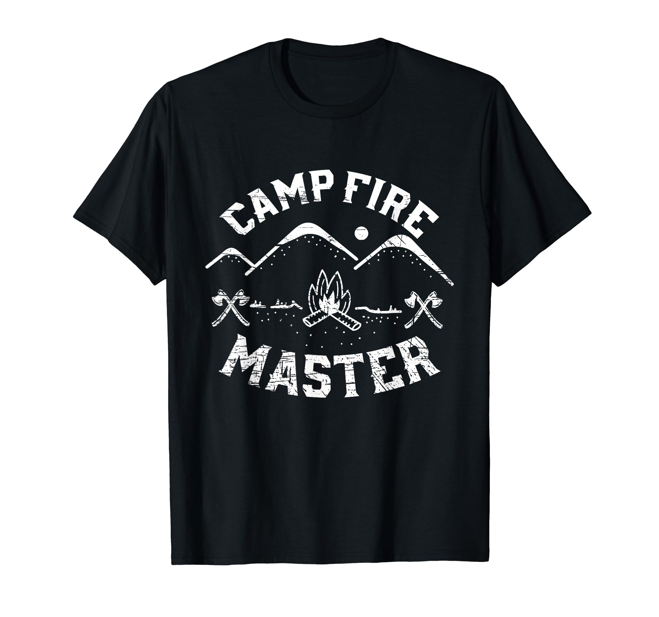 Campfire Master Distressed Camping T-Shirt - Aesthetic Graphic Unisex - T-Shirt, Sweatshirt, Hoodie