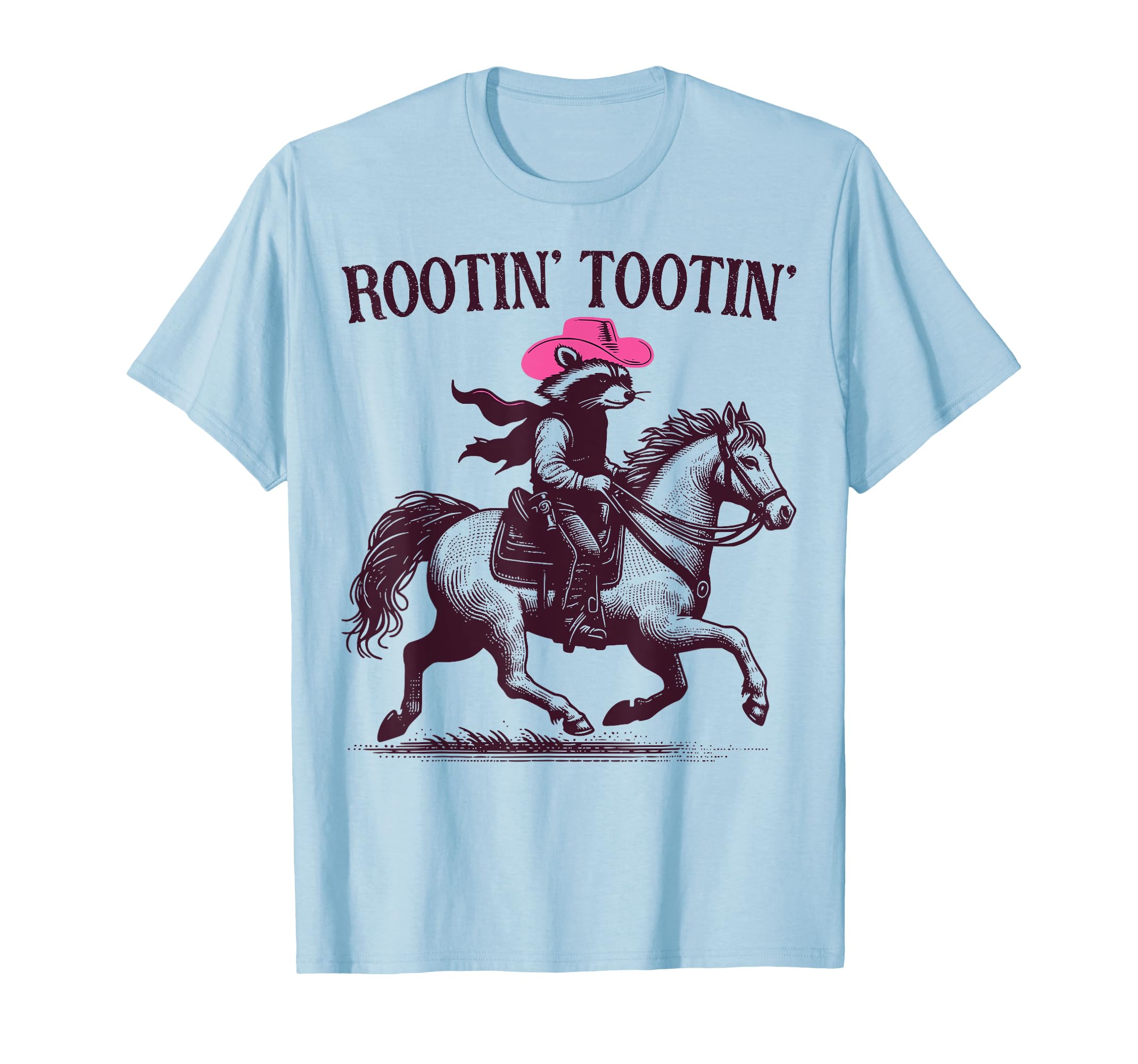 Rootin Tootin Trash Panda Western T-Shirt - Fun Novelty Design Unisex - T-Shirt, Sweatshirt, Hoodie