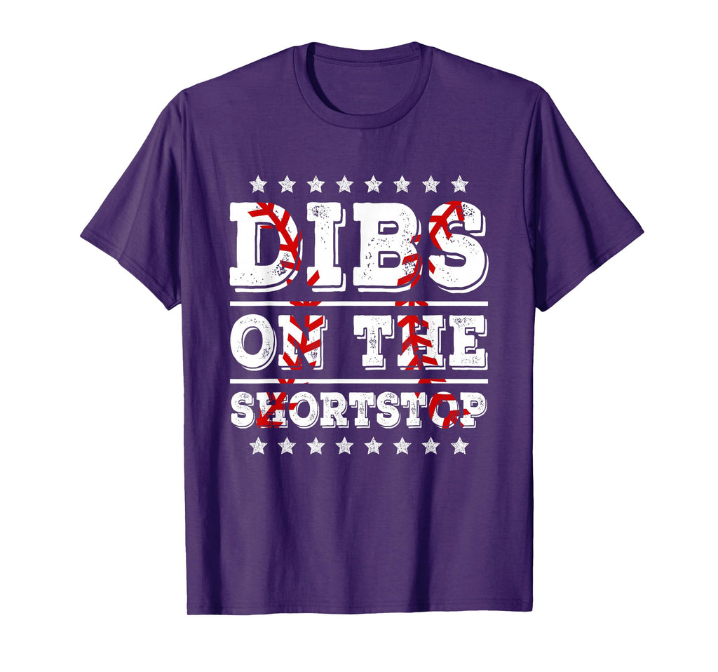 Dibs Shortstop Funny Baseball Girlfriend T-Shirt - Graphic Print Men Women - T-Shirt, Sweatshirt, Hoodie