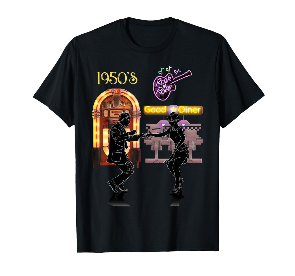 50S Diner T-Shirt - Custom Art Print for Adults - T-Shirt, Sweatshirt, Hoodie