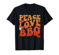 Peace Love Bbq Grillmaster Grilling Bbq T-Shirt - Trendy Graphic Men Women - T-Shirt, Sweatshirt, Hoodie