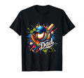 Ice Cream Drip Softball Dad Game Day T-Shirt - Unique Graphic for Adults - T-Shirt, Sweatshirt, Hoodie