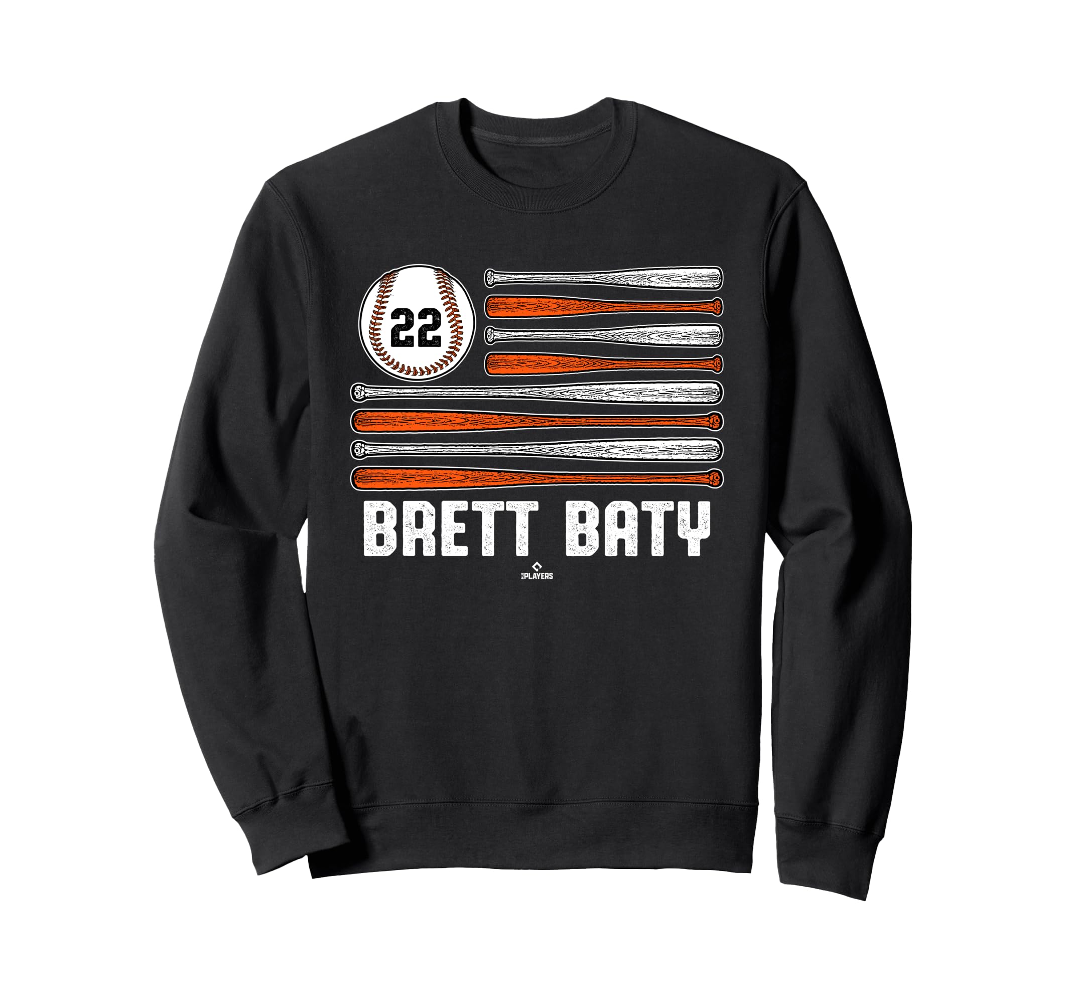 Baseball American Flag Brett Baty Sweatshirt - Aesthetic Graphic Men Women - T-Shirt, Sweatshirt, Hoodie