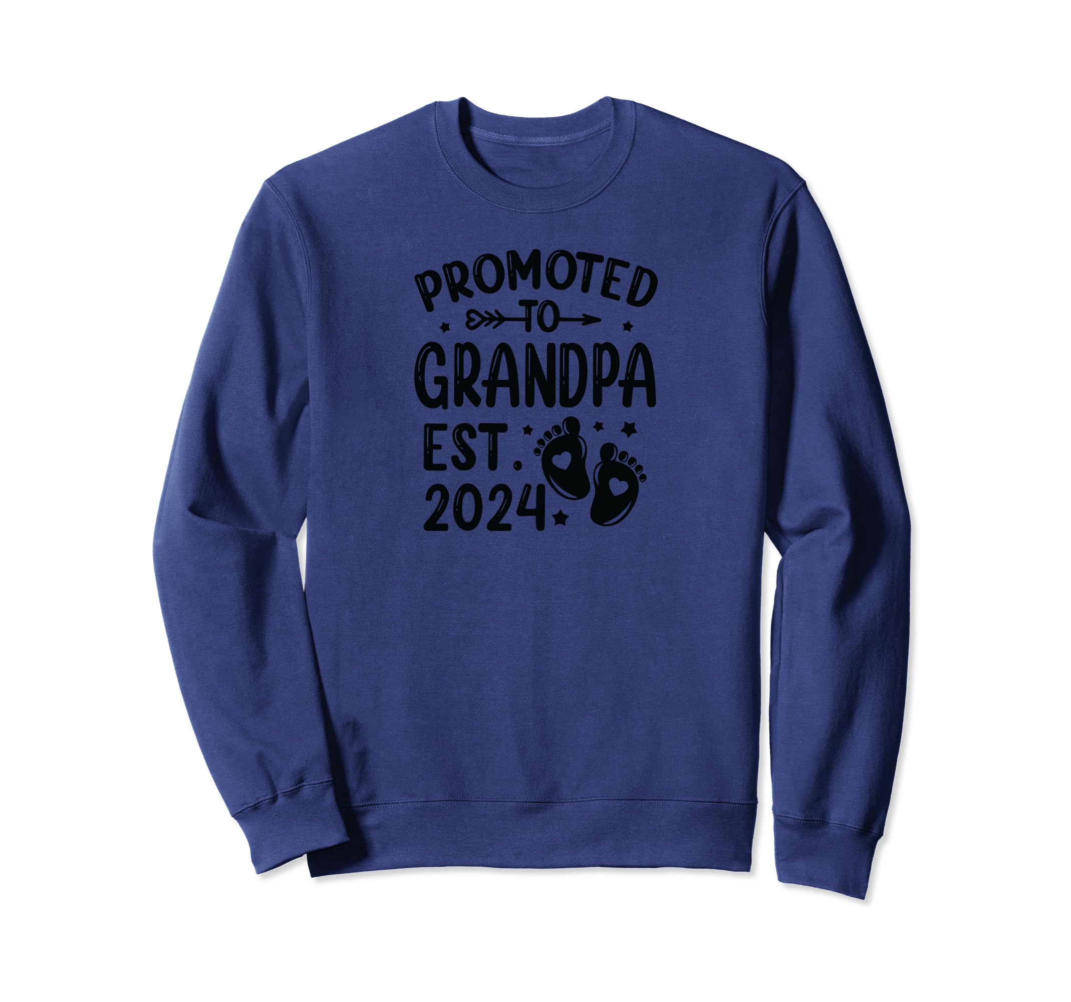 Soon To Grandpa Est 2024 Father Day Sweatshirt - Minimalist Print Unisex - T-Shirt, Sweatshirt, Hoodie