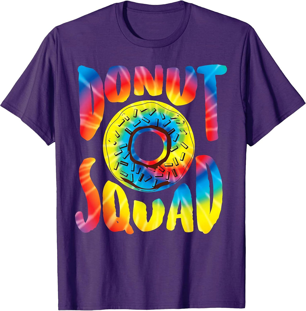 Cute Tie Dyed I Love Eating Donuts - Adult & Kids T-Shirts, Sweatshirts & Hoodies apparel design preview 1