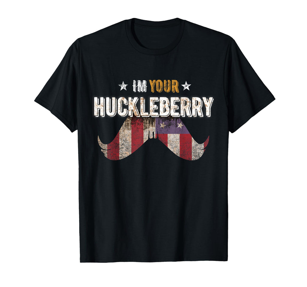 Im Your Huckleberry Usa Mustache Movie T-Shirt - Graphic Print Unisex - T-Shirt, Sweatshirt, Hoodie