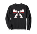 Baseball Bow Baseball Mom Mama Sweatshirt - Novelty Apparel for Adults - T-Shirt, Sweatshirt, Hoodie