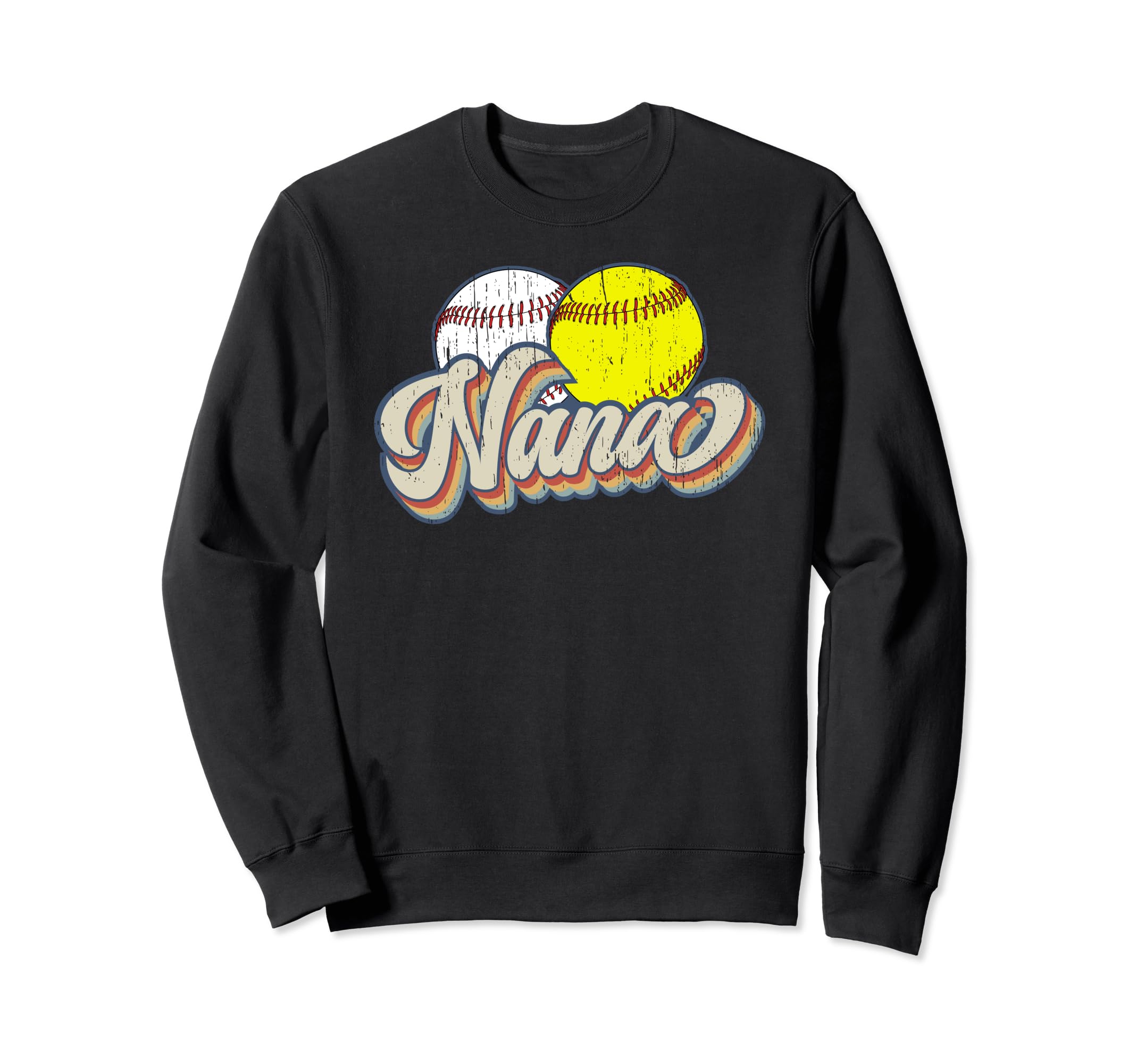 Baseball Softball Nana Grandma Sweatshirt - Trendy Graphic Men Women - T-Shirt, Sweatshirt, Hoodie