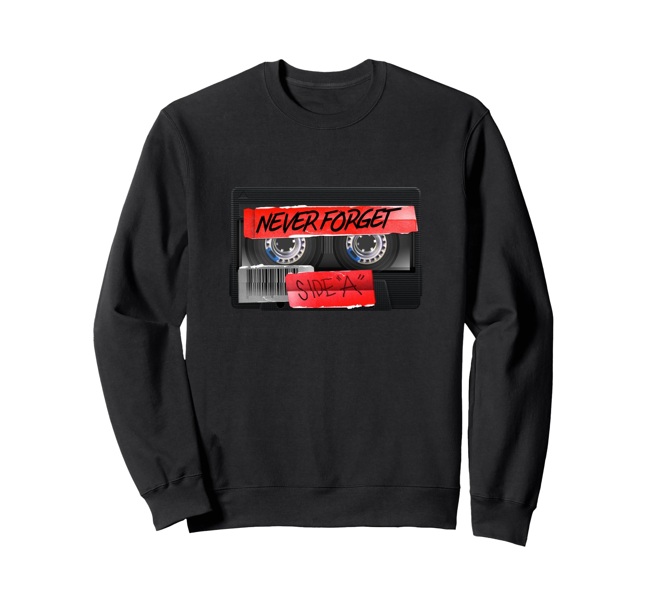80S 90S Cassette Mixtape Sweatshirt - Custom Art Print Men Women - T-Shirt, Sweatshirt, Hoodie