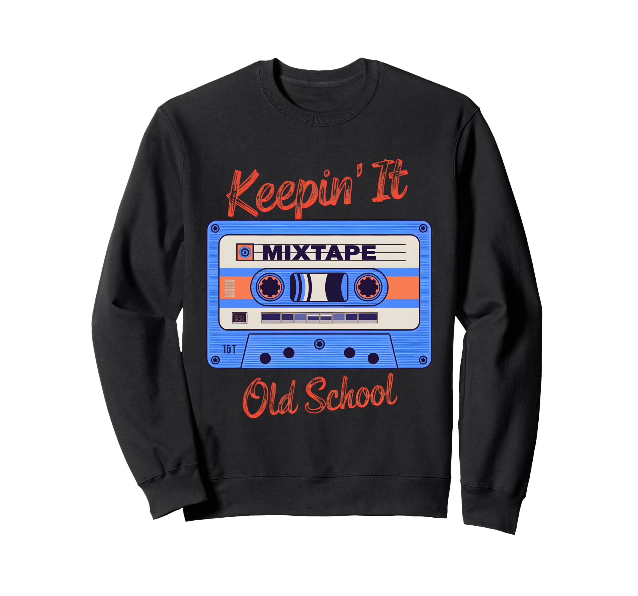 Old School Hip Hop 80S 90S Cassette Sweatshirt - Custom Art Print Unisex - T-Shirt, Sweatshirt, Hoodie