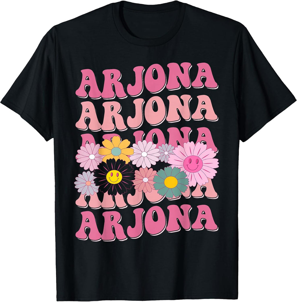 Girl Retro ARJONA First Name Personalized Apparel - Adult & Kids T-Shirts, Sweatshirts & Hoodies apparel design preview 1