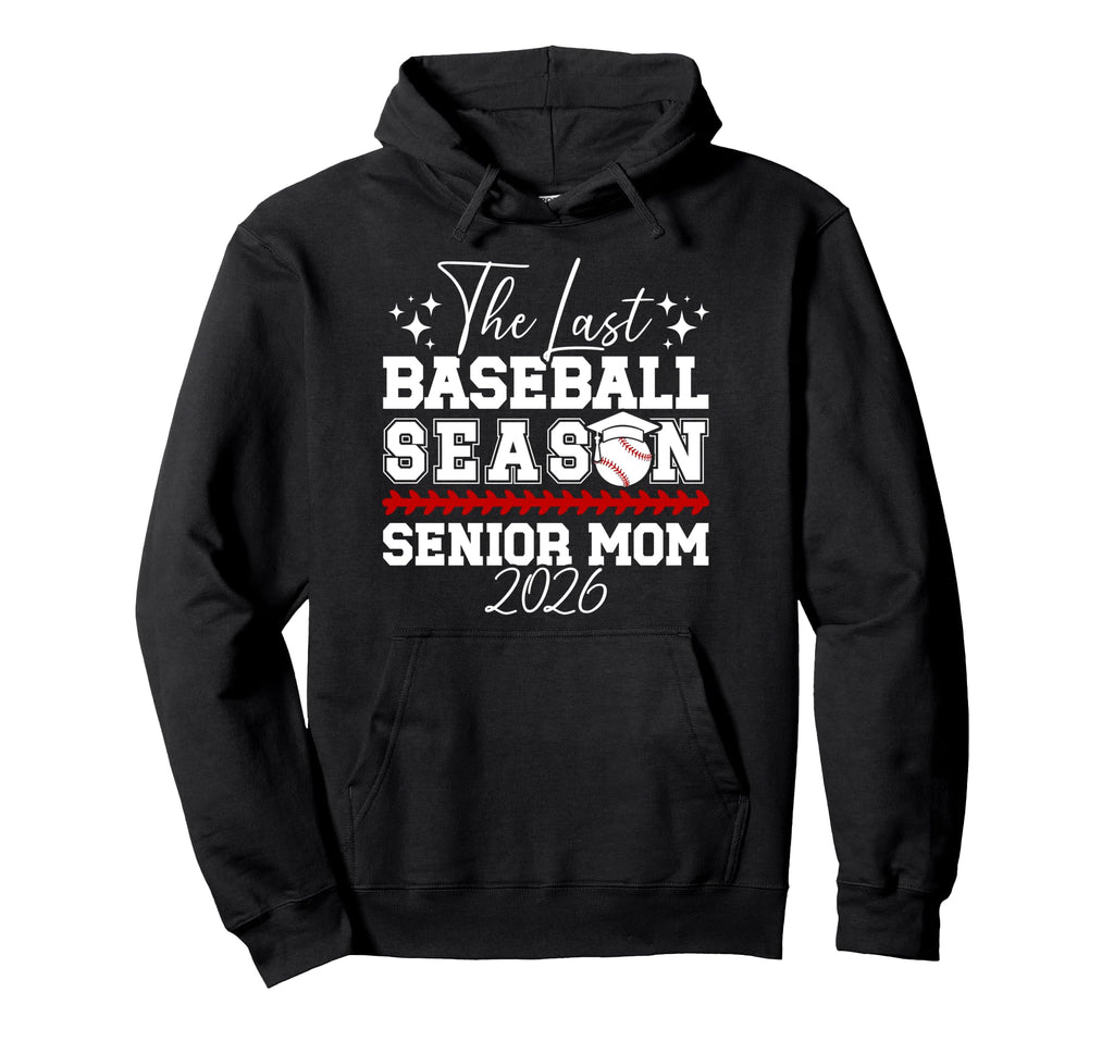 Last Baseball Season Baseball Senior Hoodie - Minimalist Print for Adults - T-Shirt, Sweatshirt, Hoodie