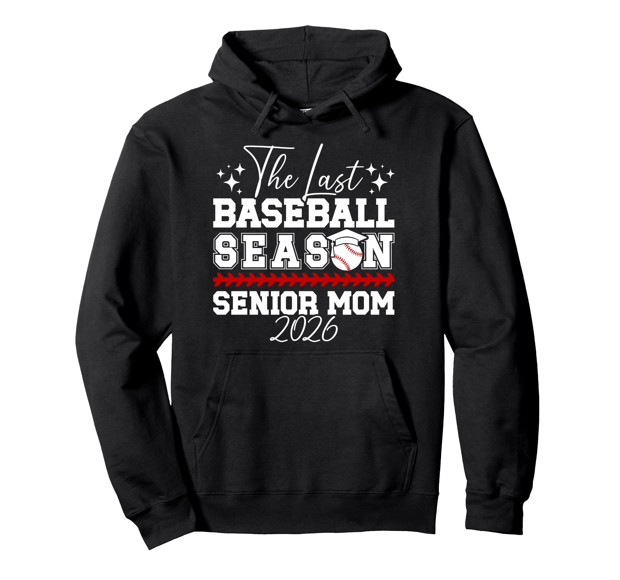 Last Baseball Season Baseball Senior Hoodie - Minimalist Print for Adults - T-Shirt, Sweatshirt, Hoodie