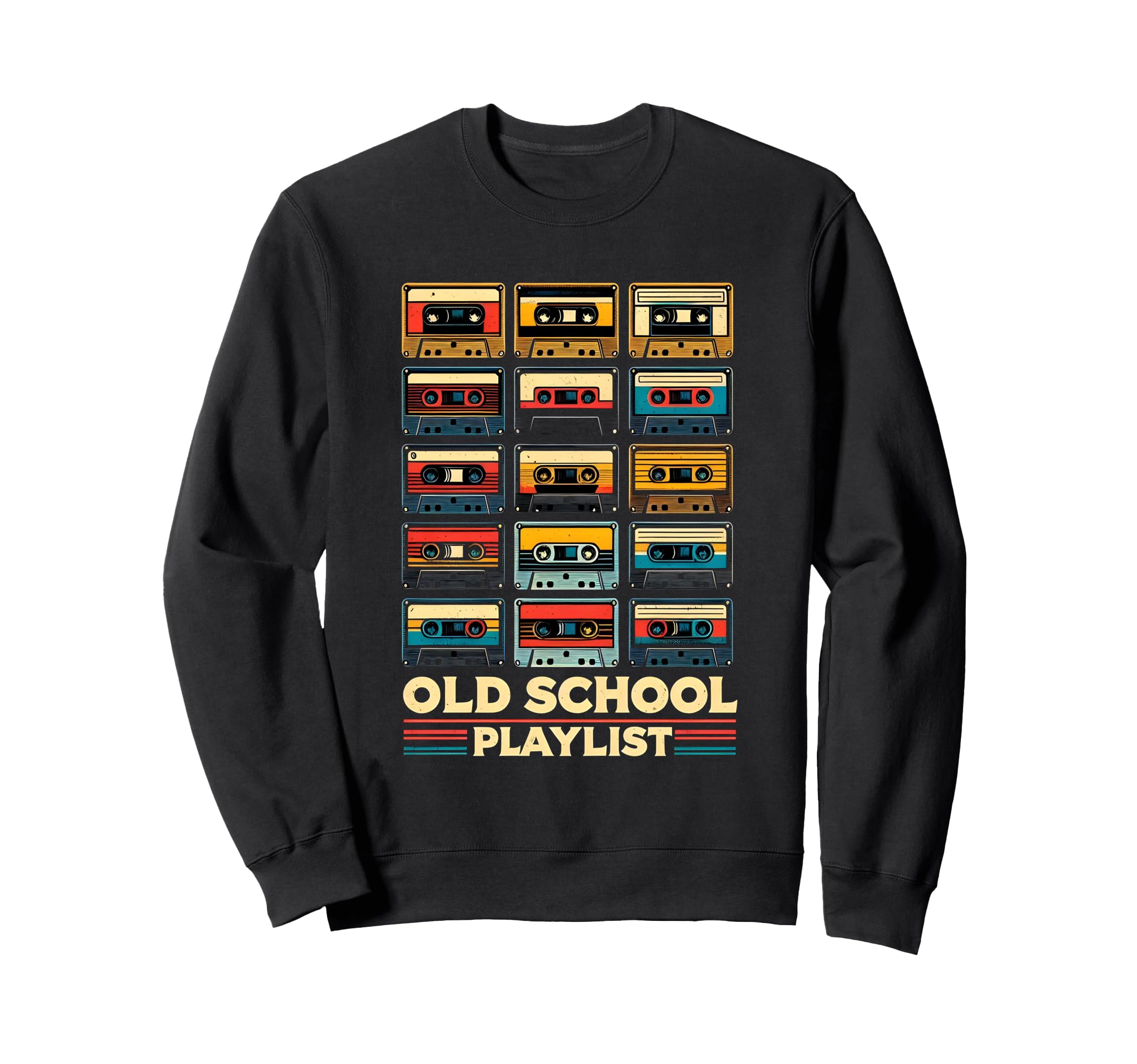 Old School Playlist 80S 90S Sweatshirt - Aesthetic Graphic Men Women - T-Shirt, Sweatshirt, Hoodie