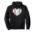 Grunge Heart Baseball Stitching Love Hoodie - Streetwear Style Unisex - T-Shirt, Sweatshirt, Hoodie