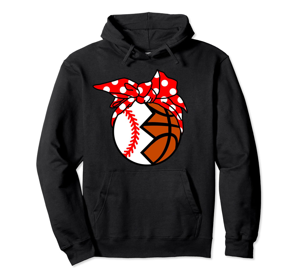 Baseball Basketball Player Mom Funny Ball Hoodie - Unique Graphic Unisex - T-Shirt, Sweatshirt, Hoodie
