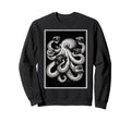 Camera Photographer Octopus Art Sweatshirt - Minimalist Print Men Women - T-Shirt, Sweatshirt, Hoodie