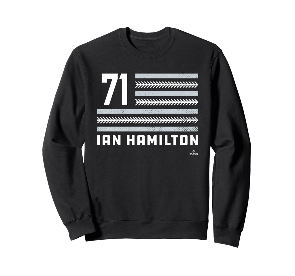 Flag Stripes Ian Hamilton New York Sweatshirt - Trendy Graphic Men Women - T-Shirt, Sweatshirt, Hoodie