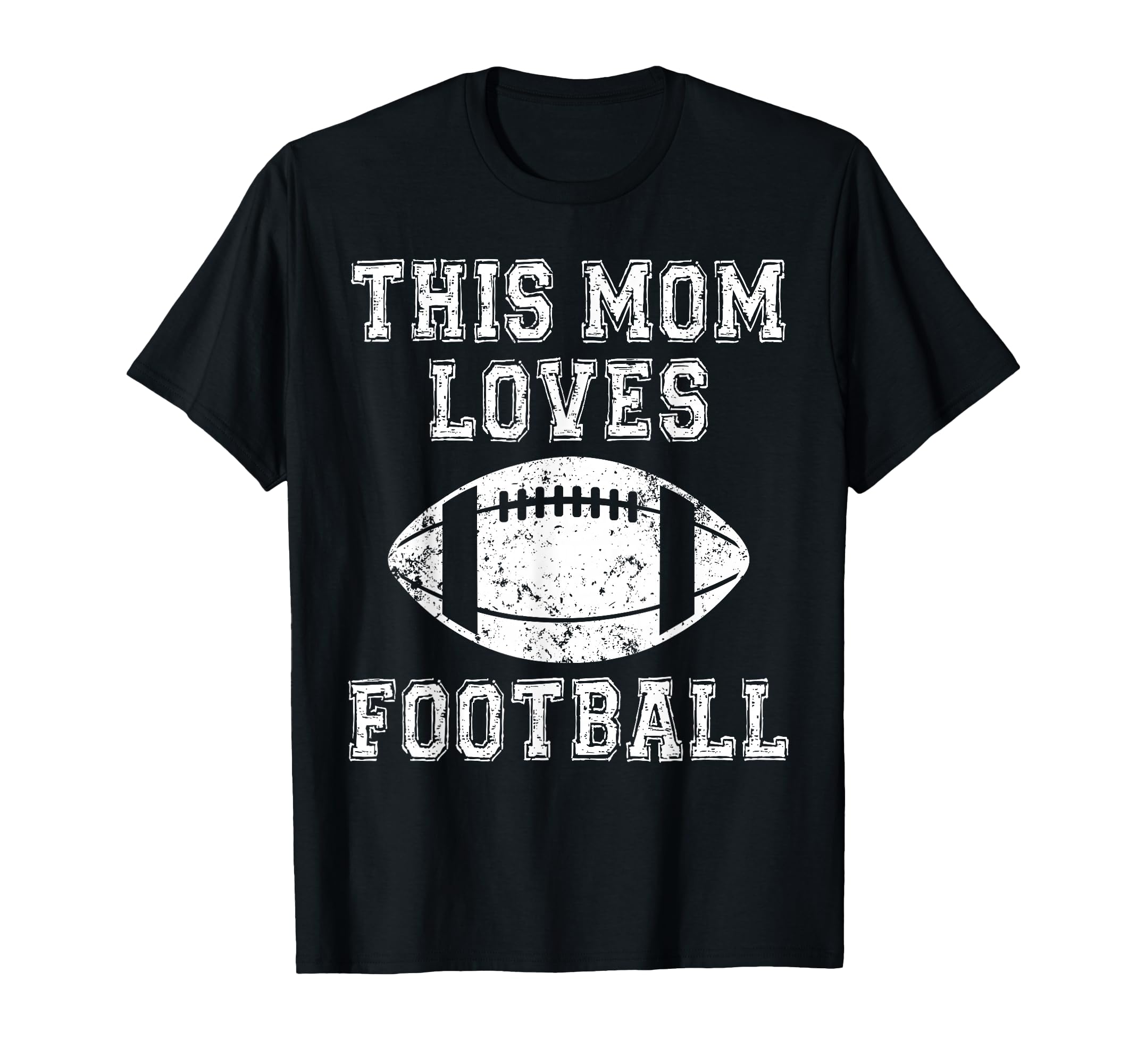 This Mom Loves Football Game Day Sports T-Shirt - Custom Art Print Unisex - T-Shirt, Sweatshirt, Hoodie
