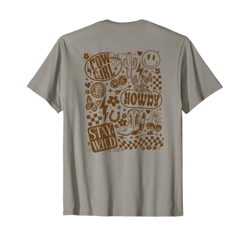 Stay Wild Cowgirl Howdy Western Cowgirl T-Shirt - Graphic Print Men Women - T-Shirt, Sweatshirt, Hoodie