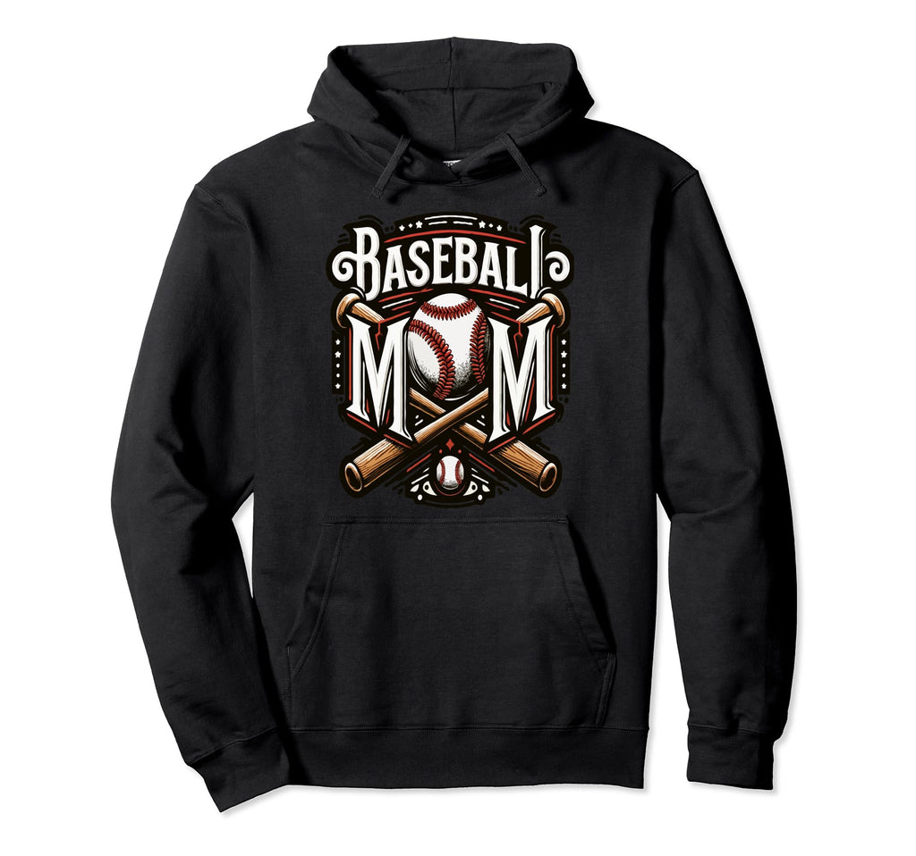 Home Run Baseball Mom Hoodie - Aesthetic Graphic for Adults - T-Shirt, Sweatshirt, Hoodie