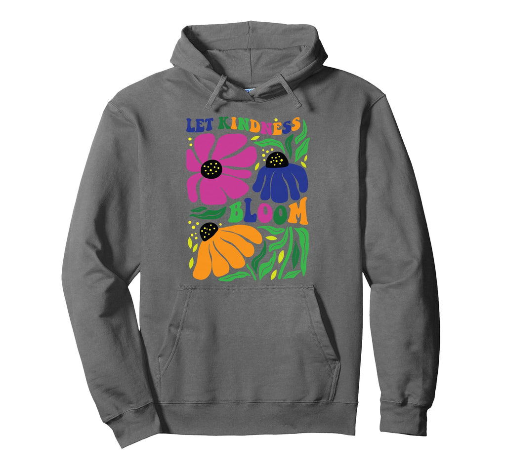 Let Kindness Bloom Boho Matisse Flower Hoodie - Novelty Apparel for Adults - T-Shirt, Sweatshirt, Hoodie