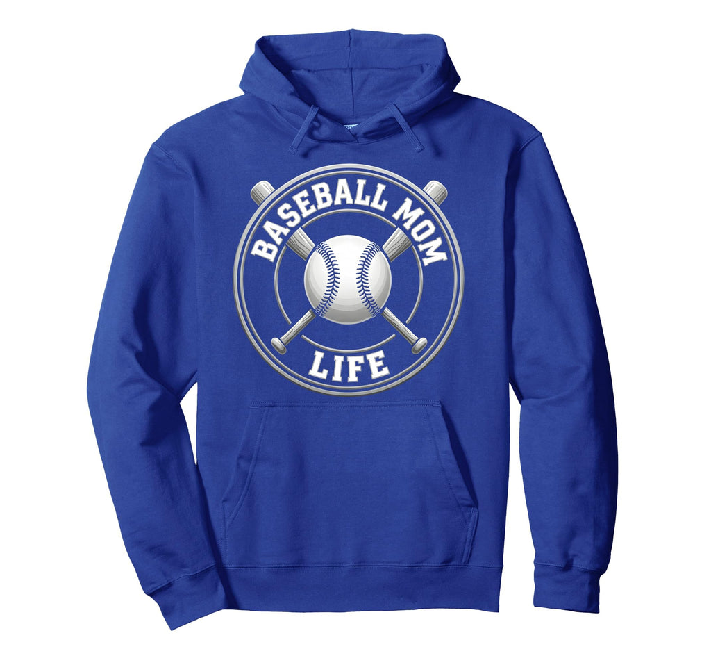 Baseball Mom Life Hoodie - Minimalist Print Men Women - T-Shirt, Sweatshirt, Hoodie