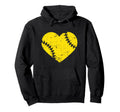 Softball Heart Outfit Mom Game Day Hoodie - Streetwear Style for Adults - T-Shirt, Sweatshirt, Hoodie