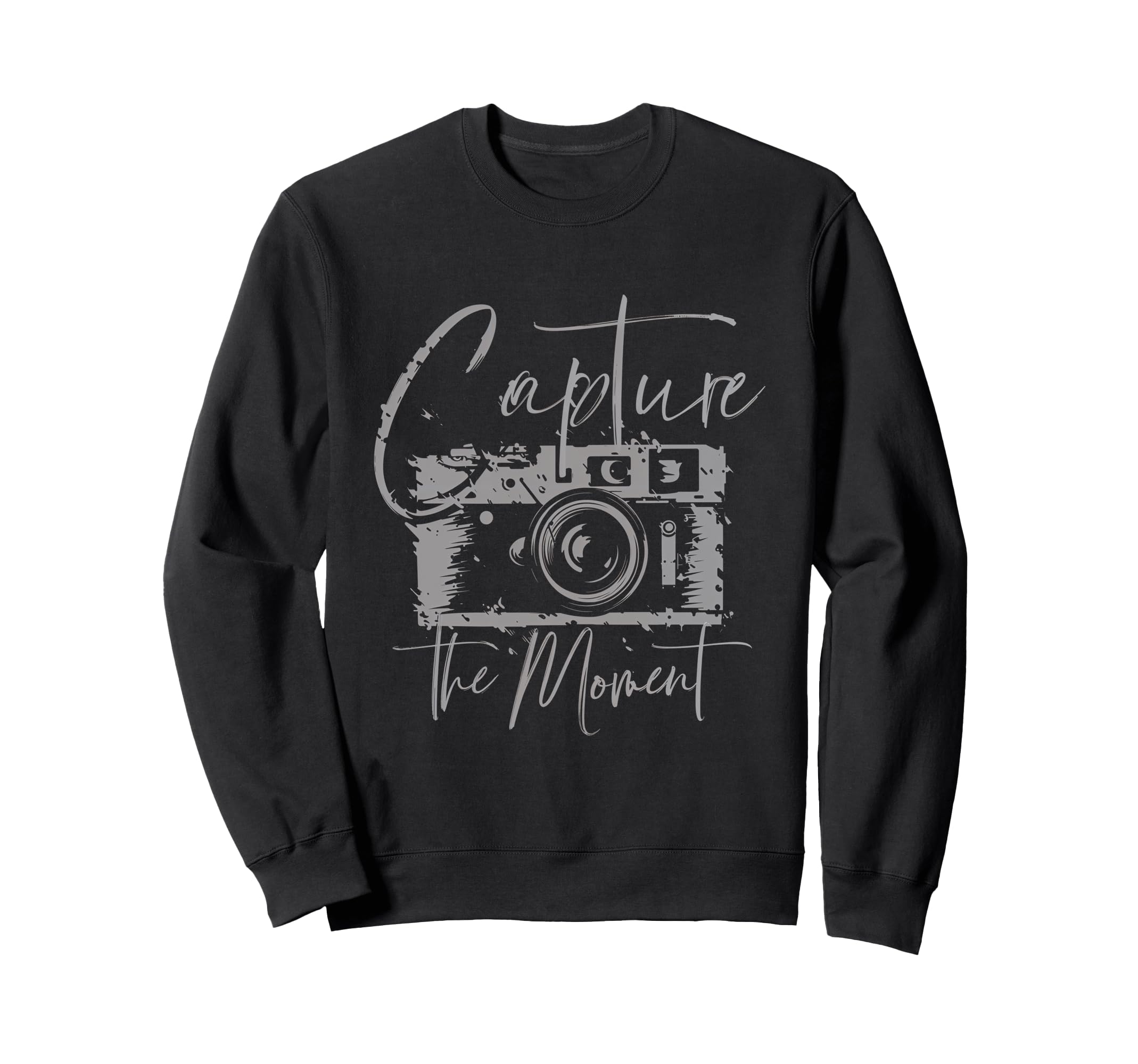 Capture Moment Photography Sweatshirt - Fun Novelty Design for Adults - T-Shirt, Sweatshirt, Hoodie