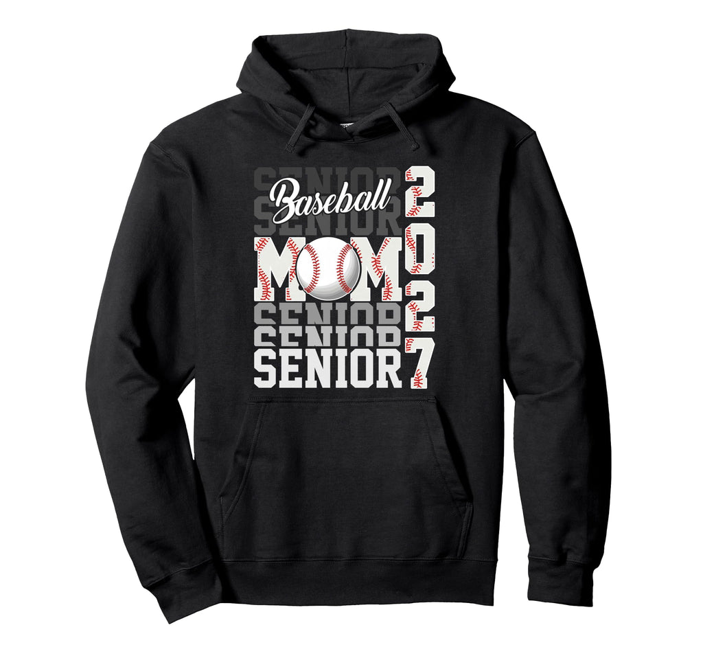 Senior 2027 Baseball Mom Proud Family Hoodie - Streetwear Style for Adults - T-Shirt, Sweatshirt, Hoodie