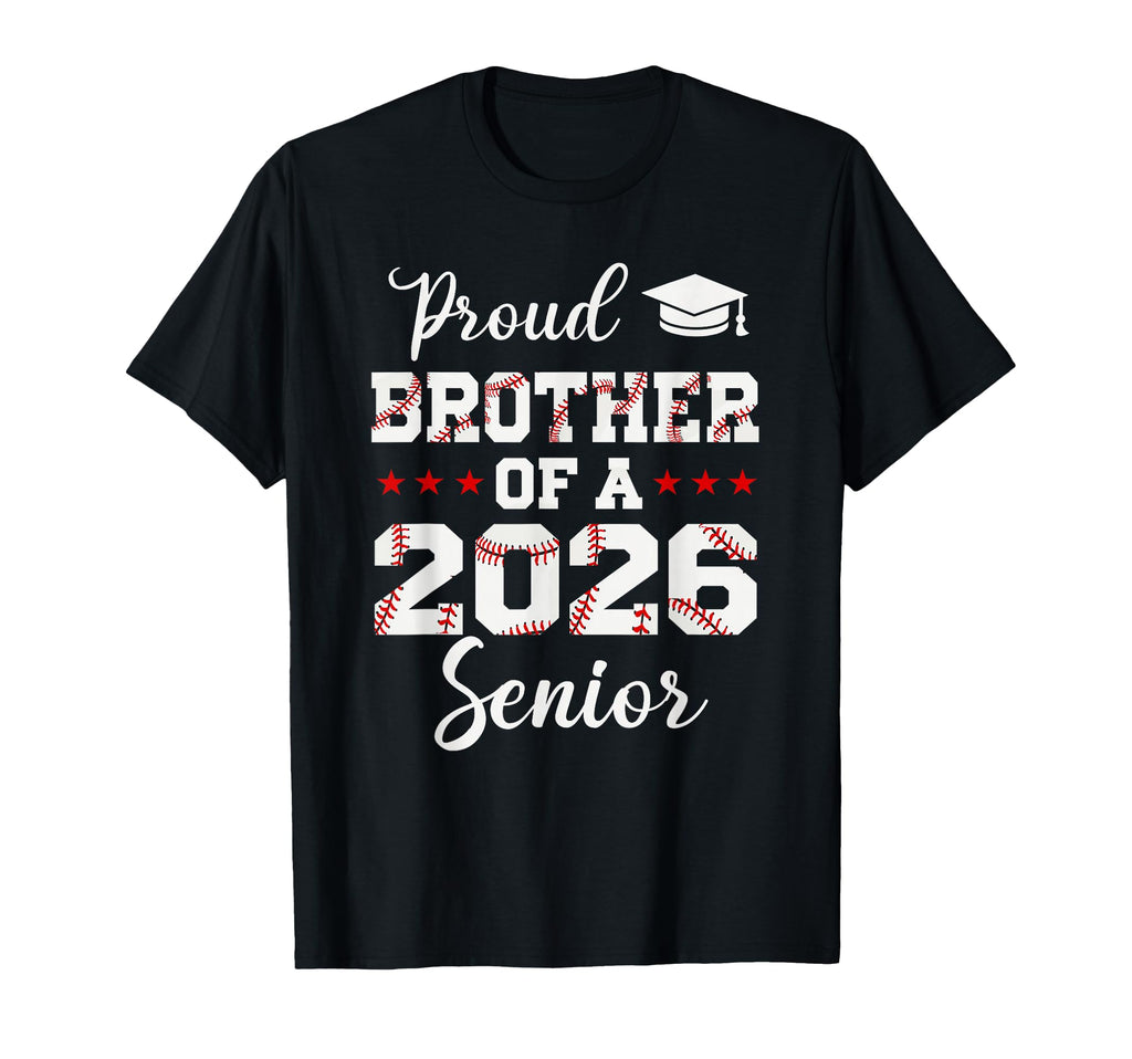 Senior Brother Class 2026 Baseball T-Shirt - Minimalist Print Men Women - T-Shirt, Sweatshirt, Hoodie