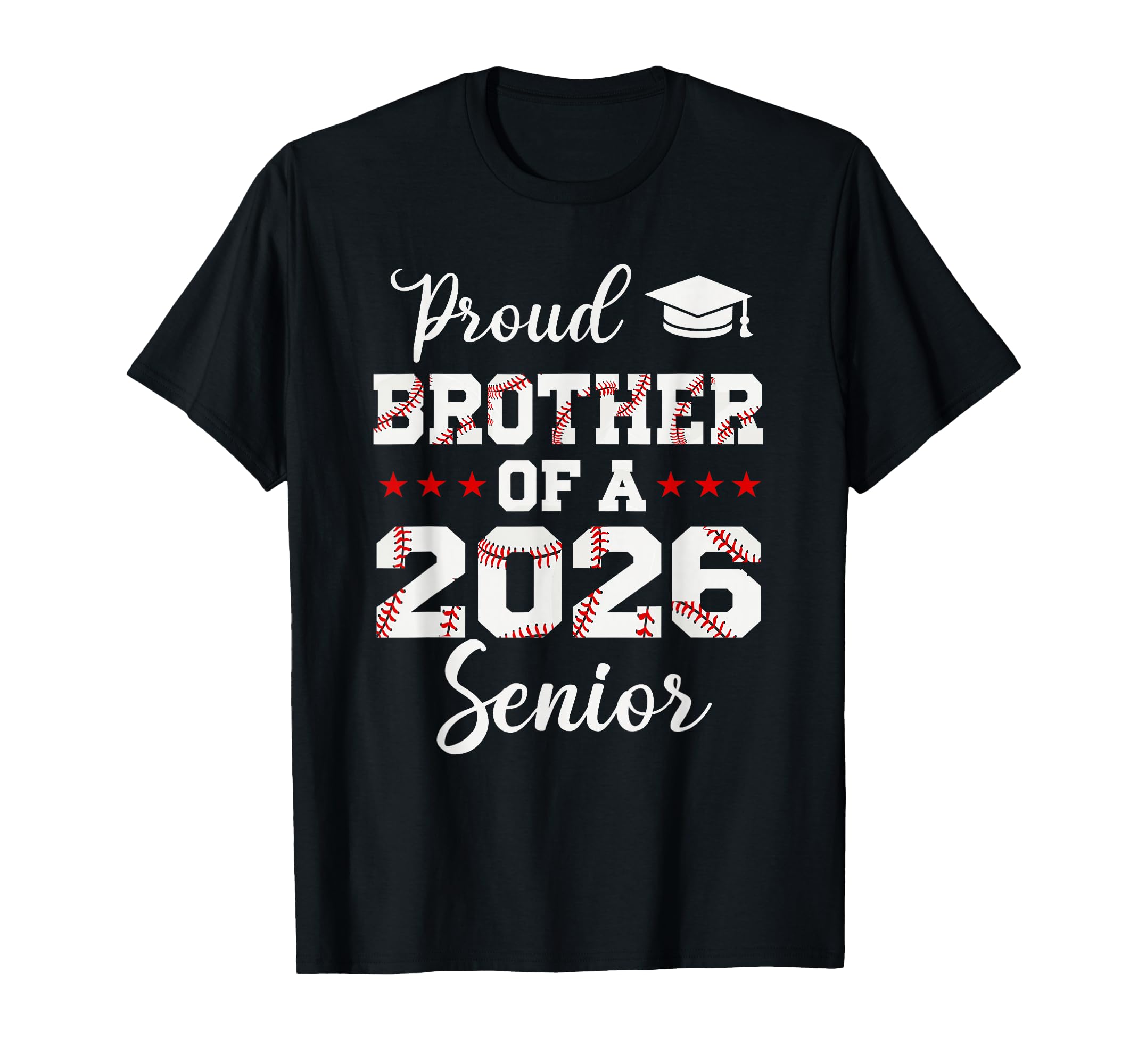 Senior Brother Class 2026 Baseball T-Shirt - Minimalist Print Men Women - T-Shirt, Sweatshirt, Hoodie