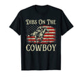 Dibs Cowboy Western Rodeo Usa Flag T-Shirt - Minimalist Print for Adults - T-Shirt, Sweatshirt, Hoodie