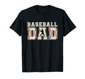 Baseball Dad Lettering Baseball T-Shirt - Fun Novelty Design Men Women - T-Shirt, Sweatshirt, Hoodie