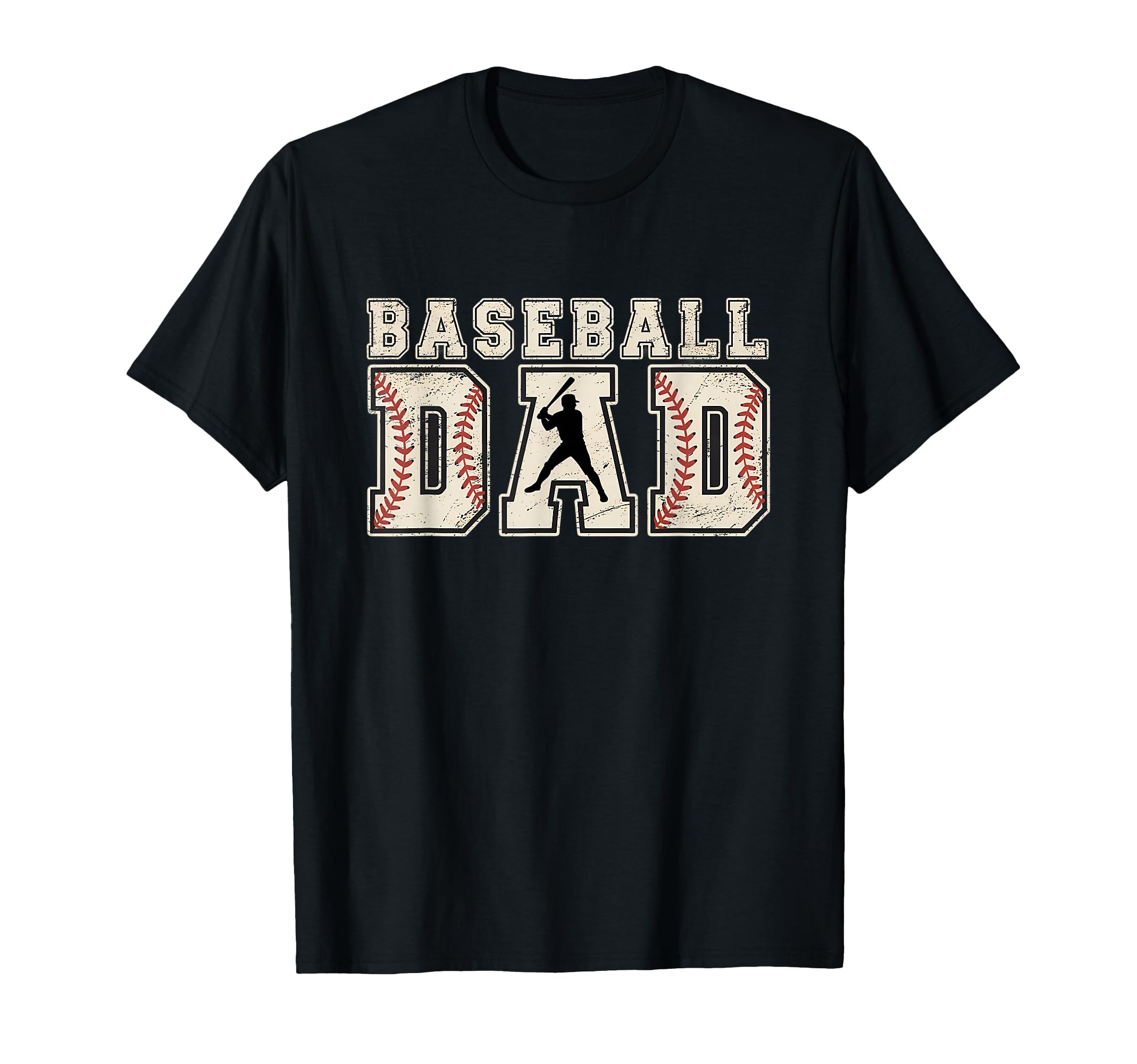 Baseball Dad Lettering Baseball T-Shirt - Fun Novelty Design Men Women - T-Shirt, Sweatshirt, Hoodie