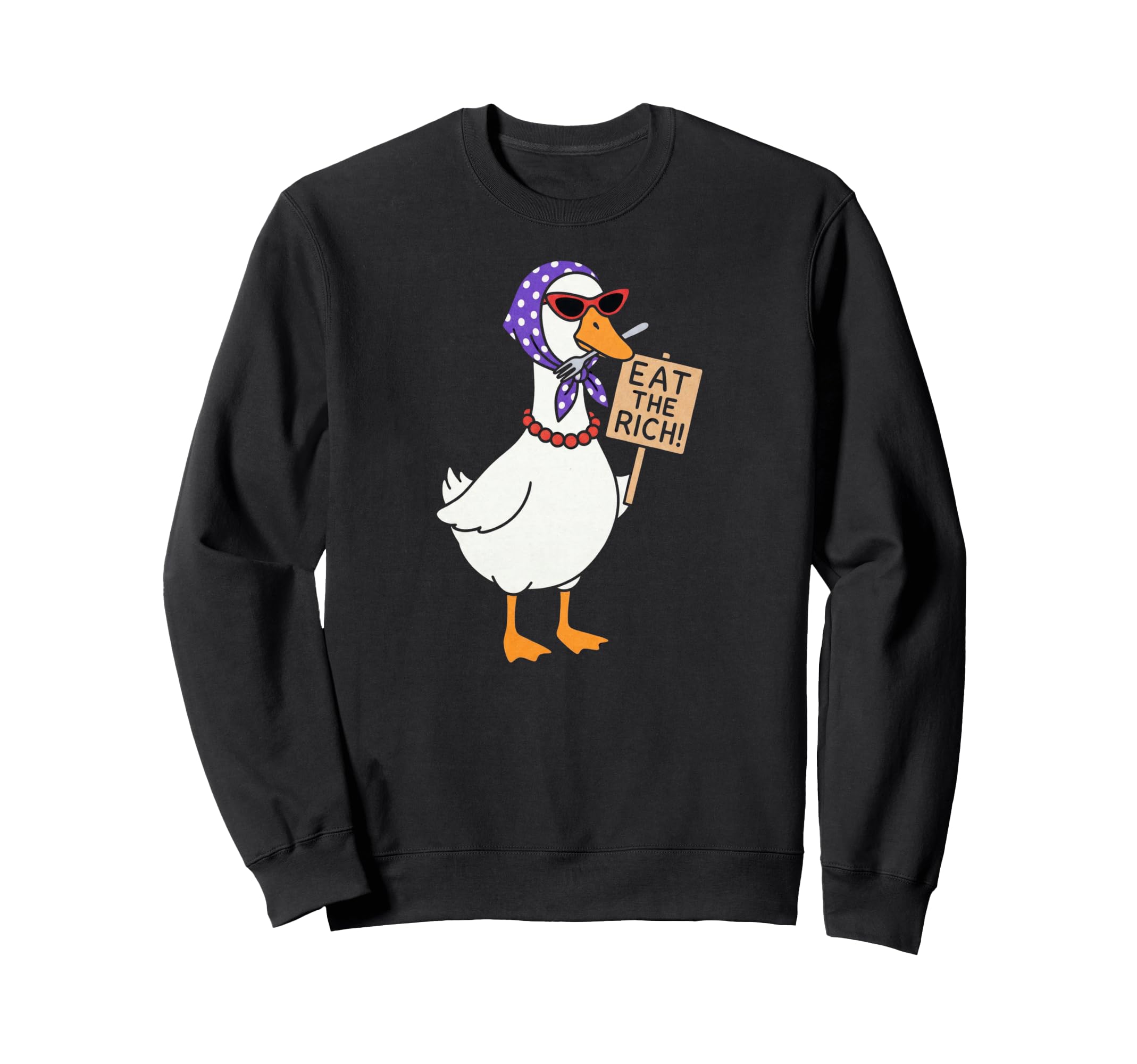 Eat Rich Goose Y2K 90S Feminist Sweatshirt - Graphic Print Unisex - T-Shirt, Sweatshirt, Hoodie