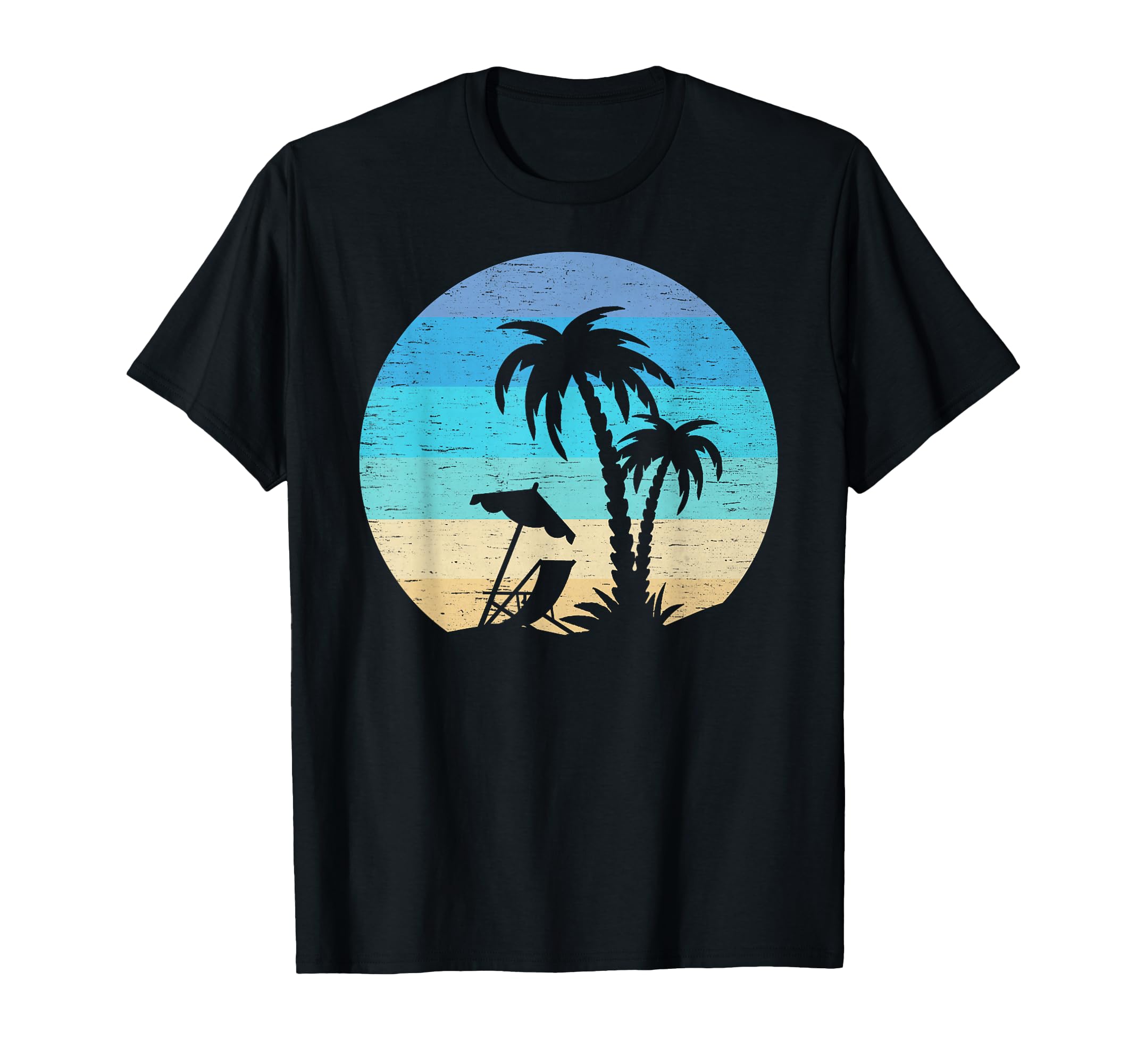 Palm Trees Vacation Sunset Palm Tree T-Shirt - Custom Art Print for Adults - T-Shirt, Sweatshirt, Hoodie