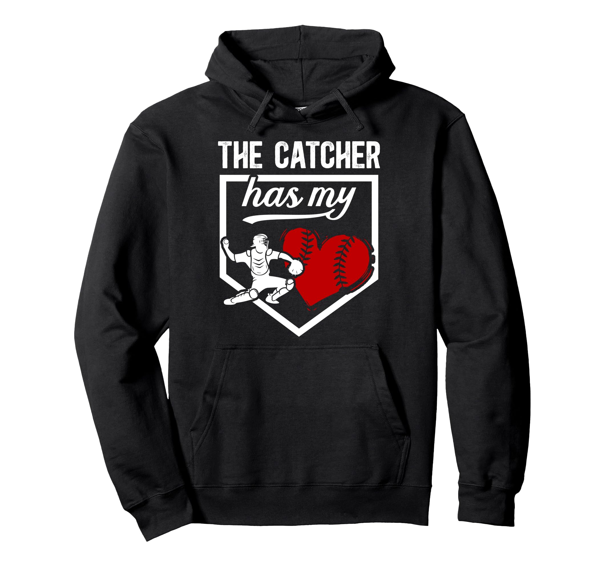 Proud Baseball Catcher Mom Baseball Hoodie - Graphic Print for Adults - T-Shirt, Sweatshirt, Hoodie