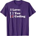 I Love Coding Designs By JAC - Adult & Kids T-Shirts, Sweatshirts & Hoodies apparel design preview 1
