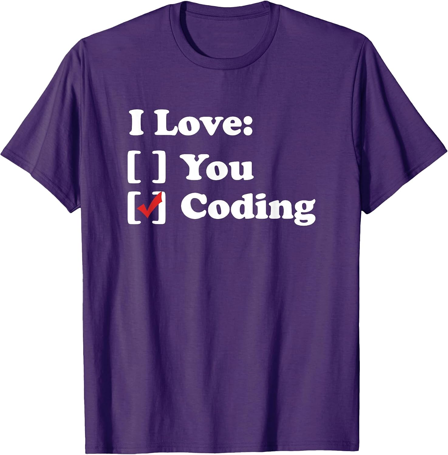 I Love Coding Designs By JAC - Adult & Kids T-Shirts, Sweatshirts & Hoodies apparel design preview 1