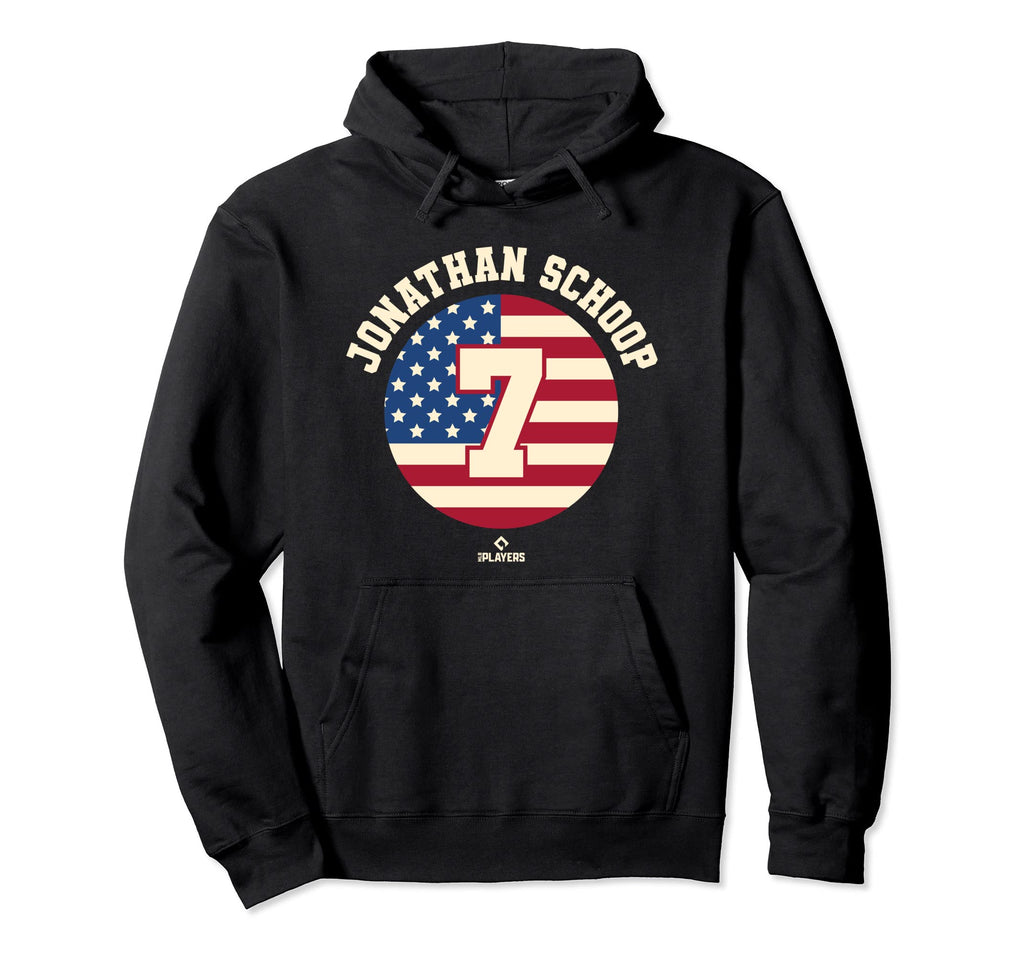 Jonathan Schoop Flag Mlbpa Patriotic Hoodie - Aesthetic Graphic for Adults - T-Shirt, Sweatshirt, Hoodie
