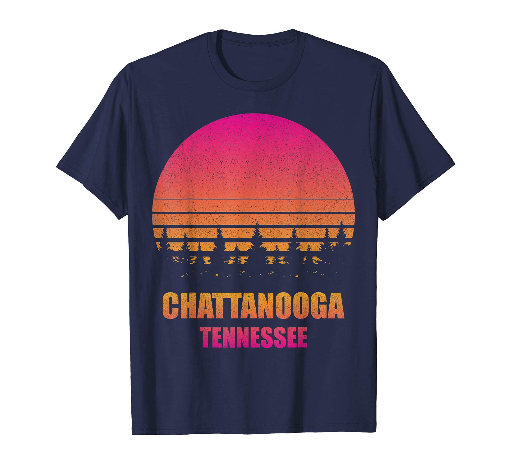 Chattanooga Tennessee Tn 70S 80S T-Shirt - Minimalist Print Men Women - T-Shirt, Sweatshirt, Hoodie