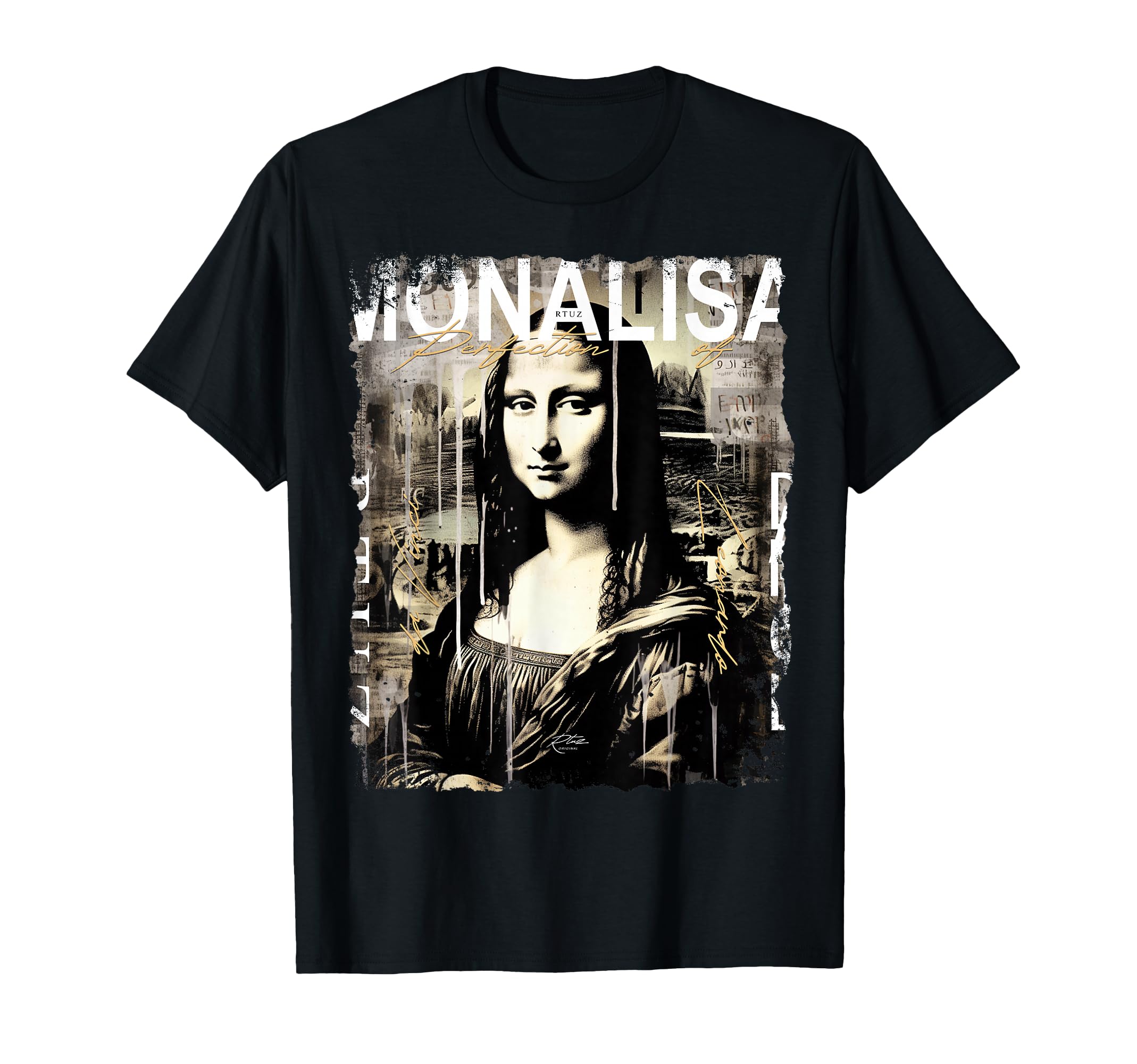Mona Lisa Aesthetic Y2K Streetwear T-Shirt - Minimalist Print Unisex - T-Shirt, Sweatshirt, Hoodie