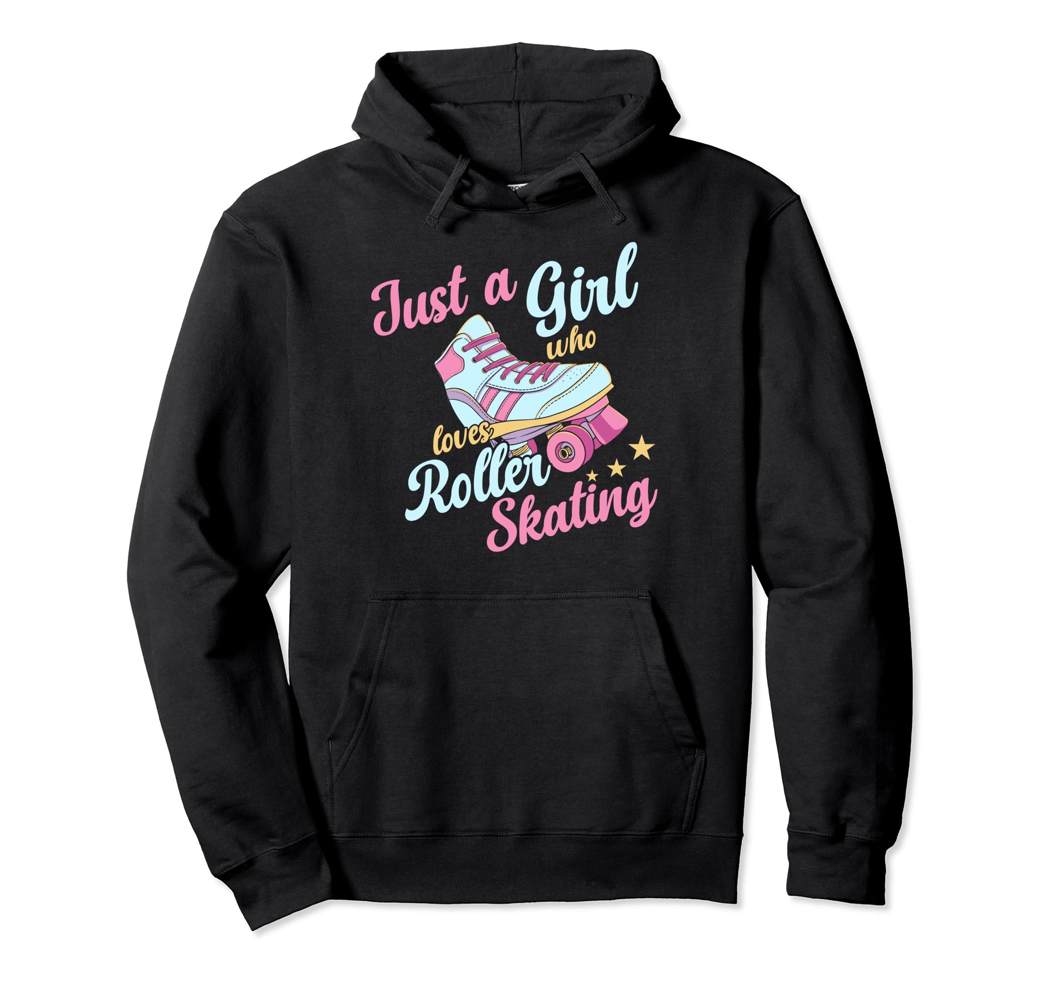 Rollerskate Funny Just Who Loves Hoodie - Aesthetic Graphic for Adults - T-Shirt, Sweatshirt, Hoodie
