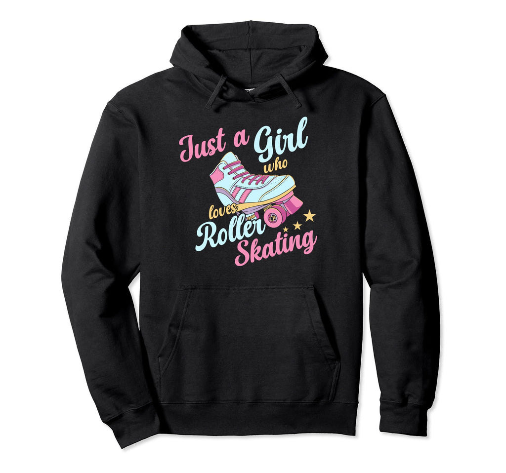 Rollerskate Funny Just Who Loves Roller Hoodie - Unique Graphic Men Women - T-Shirt, Sweatshirt, Hoodie