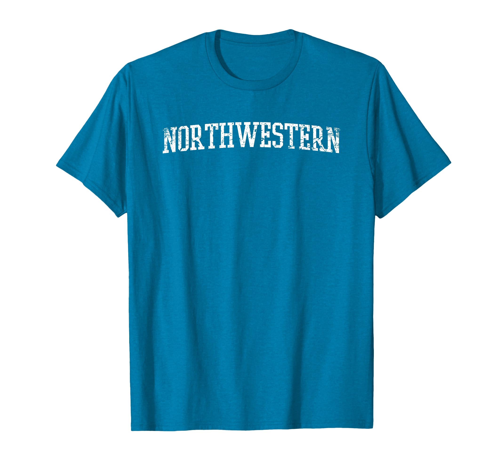 Northwestern Throwback Worn T-Shirt - Aesthetic Graphic for Adults - T-Shirt, Sweatshirt, Hoodie