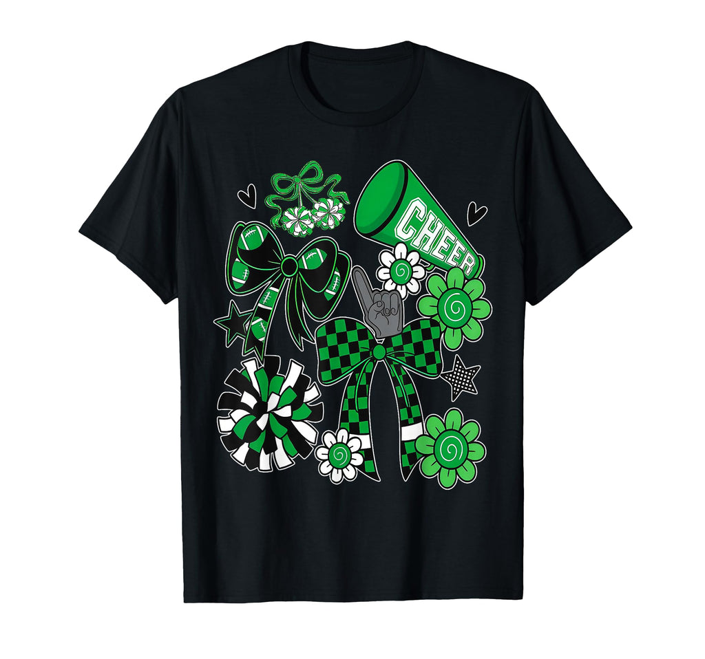 Green Cheer Football Game Day T-Shirt - Streetwear Style for Adults - T-Shirt, Sweatshirt, Hoodie