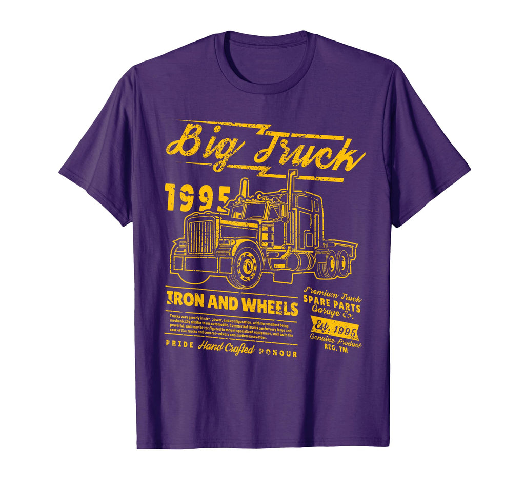 Big Truck Semi Truck Distressed T-Shirt - Novelty Apparel Unisex - T-Shirt, Sweatshirt, Hoodie