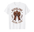 Womens Moms Coquette Bow Football Lover T-Shirt - Novelty Apparel Unisex - T-Shirt, Sweatshirt, Hoodie