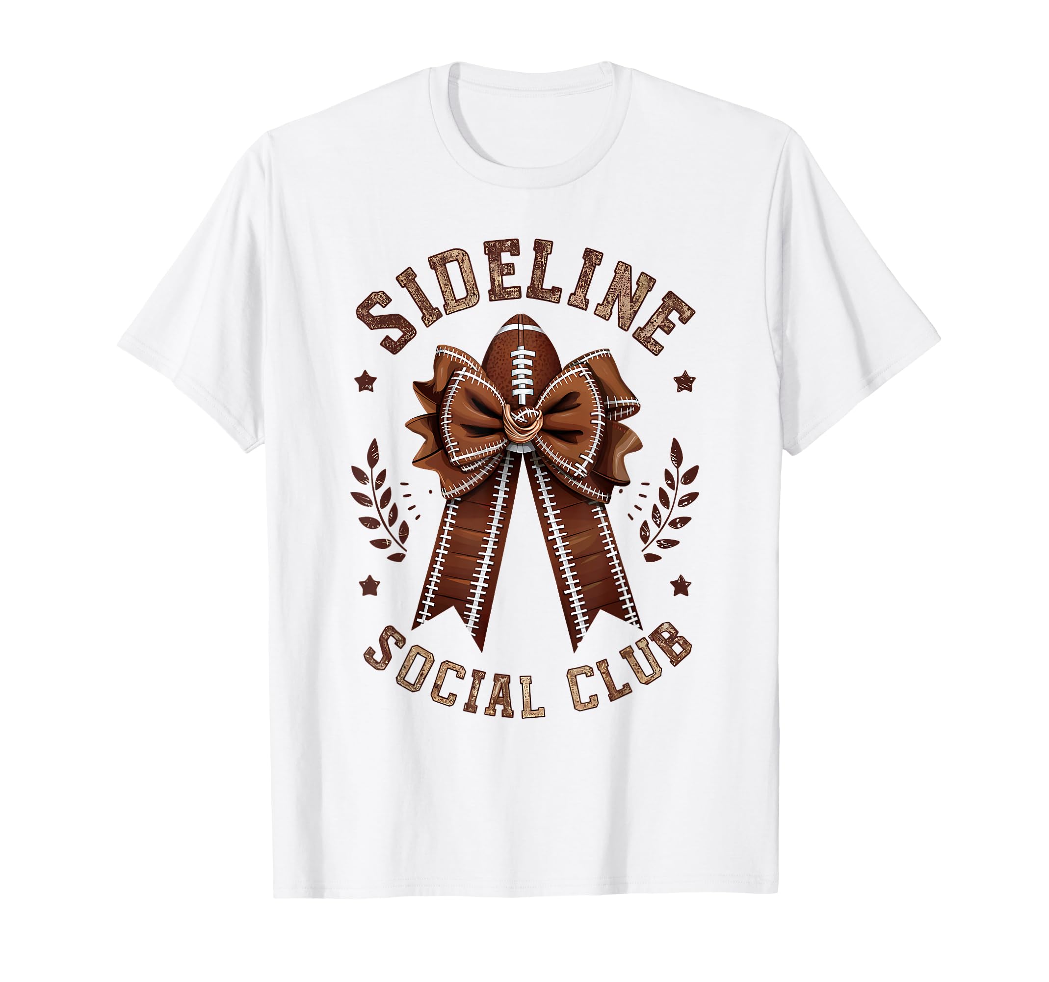 Womens Moms Coquette Bow Football Lover T-Shirt - Novelty Apparel Unisex - T-Shirt, Sweatshirt, Hoodie